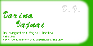 dorina vajnai business card